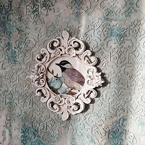 Трафарет - Асатур бордюр - Фотография интерьере 8