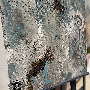 Трафарет - Аллюр бордюр - Фотография интерьере 14