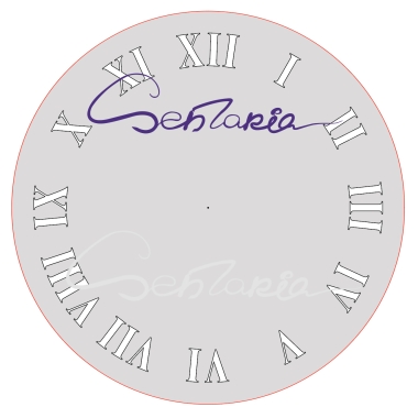 Трафарет - Римские часы 01 Трафарет - Римские часы 01