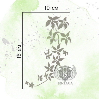Трафарет - Клематис 1 Трафарет - Клематис 1