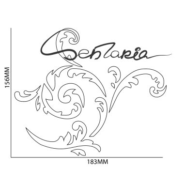 Трафарет - Изабелла вензеля Трафарет - Изабелла вензеля