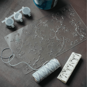 Трафарет - Незабудки Трафарет - Незабудки