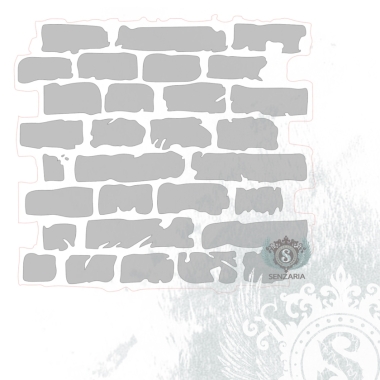 Трафарет - Старый кирпич мини Трафарет - Старый кирпич мини